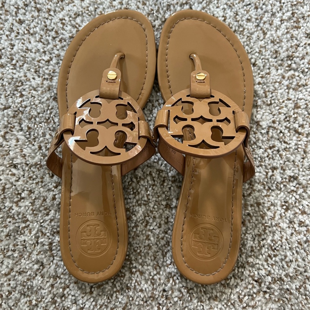 TORY BURCH Miller patent leather sandal